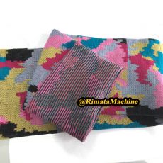 bufanda jacquard punto doble