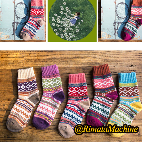 Computerized Jacquard Scarf Hat Knitting Machine - Rimata